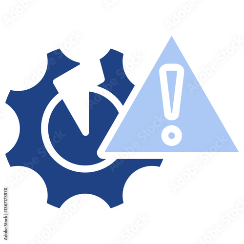 Disruption Flat Blue Icon