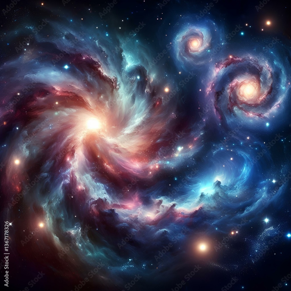 Fototapeta premium space background with stars