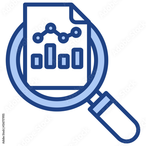 Analysis Blue Icon