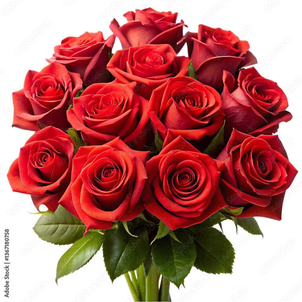 Obraz premium Red Roses Bouquet: Stock Image