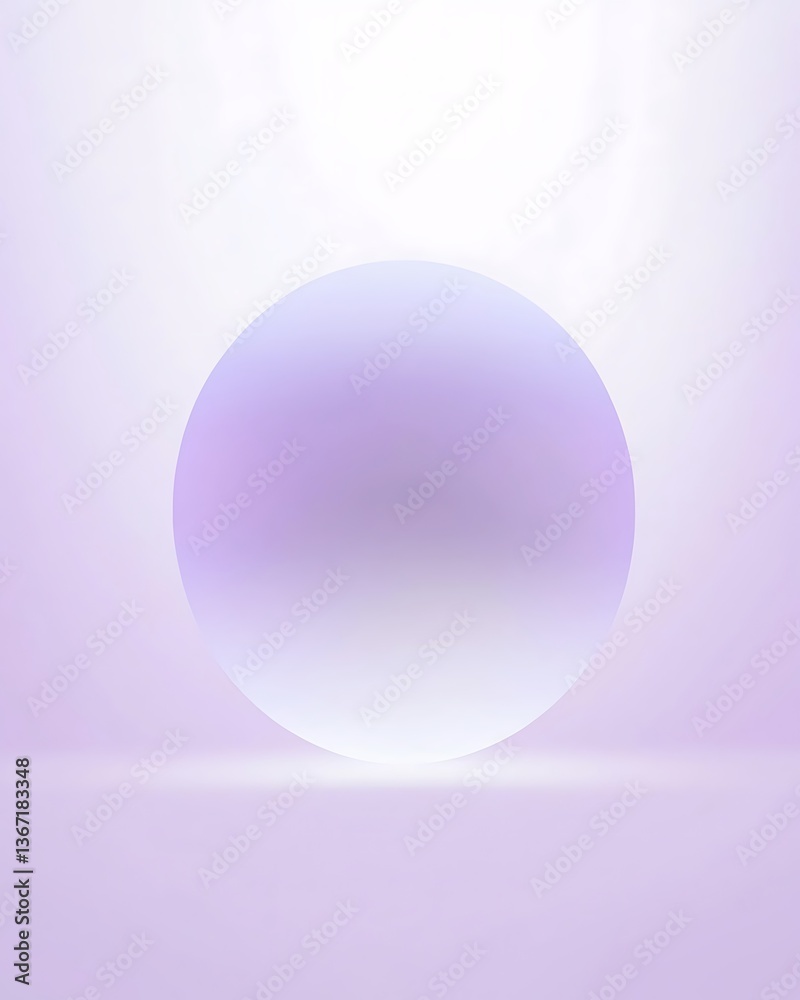 A large purple ball sits on a white background A large purple ball sits on a white background