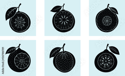 Ugli Fruit silhouette vector