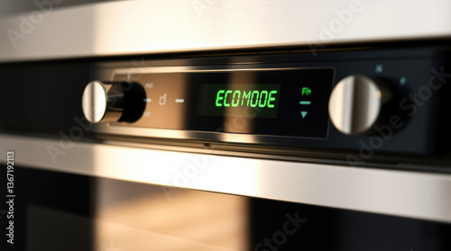 Modern kitchen appliance featuring eco mode setting for energy efficiency