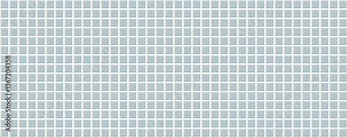 Grey tile texture on the floor or wall of a bathroom or kitchen. Vector background for wallpapers, posters, banners. Square ceramic tiles on the surface