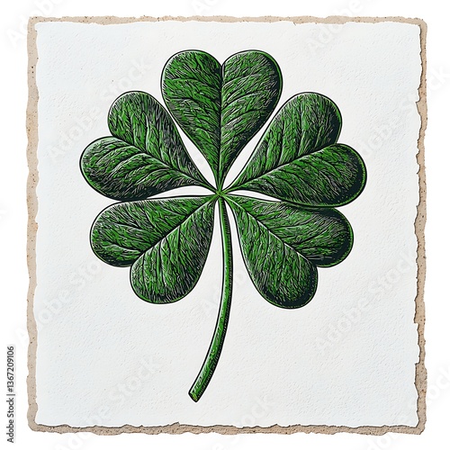 FourLeaf Clover Illustration.