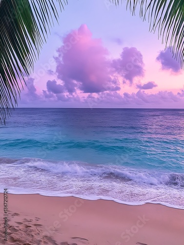 Tropical Beach Sunset.