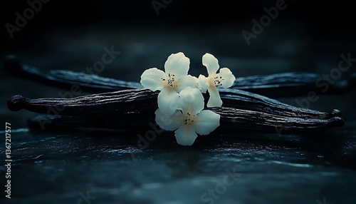Vanilla beans  flowers.