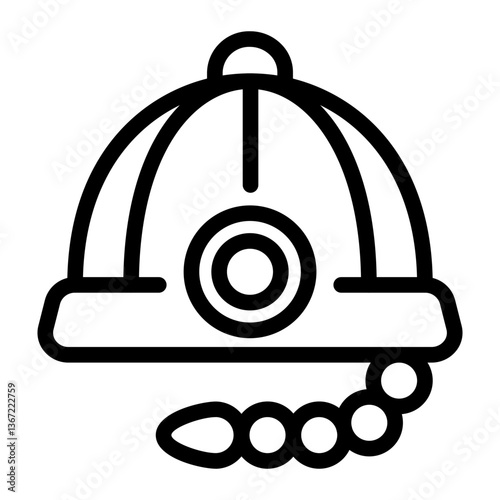 This Chinese Hat icon is suitable for Car Race, Extreme Sport, etc