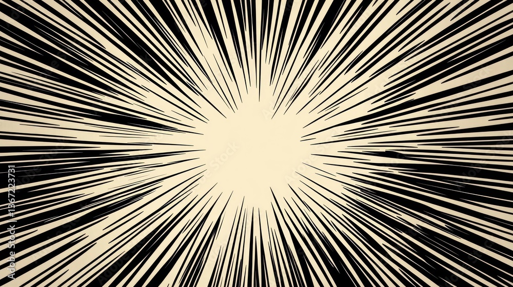 Obraz premium Abstract speed lines background creating dynamic radial motion graphic effect