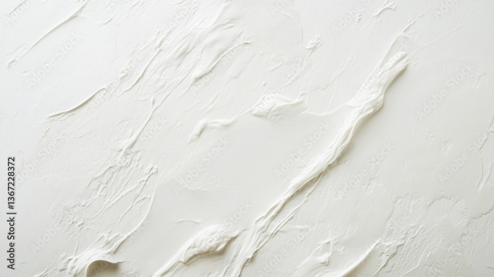Naklejka premium White Plaster Wall Texture with Soft Imperfections