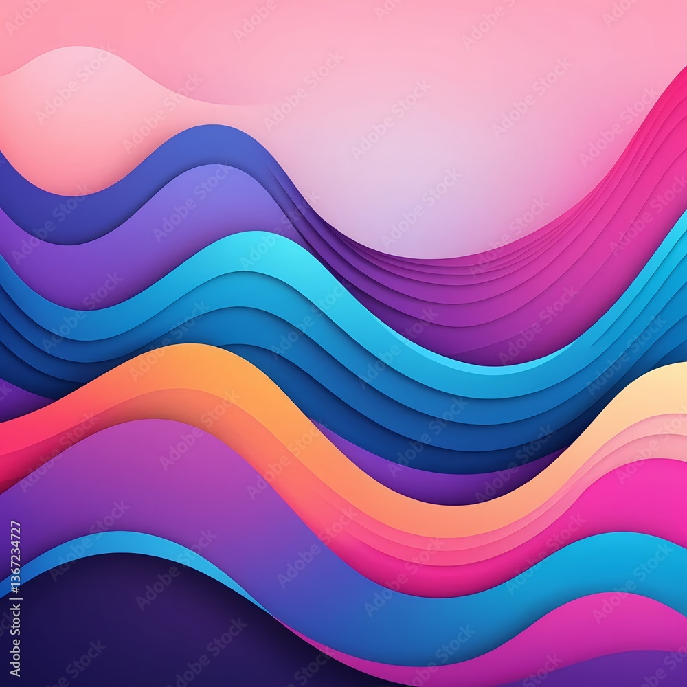 Abstract Colorful Waves Background Abstract Colorful Waves Background