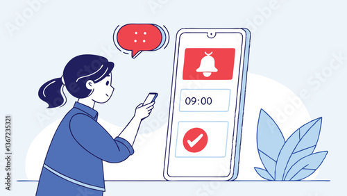 Receiving Mobile Notifications, Alerts, and Messages on Smartphone – Mobile Communication and Notification System Concept
