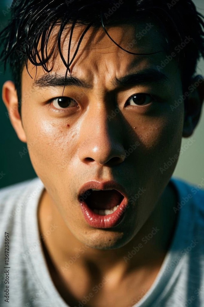arafed asian man with a surprised look on his face arafed asian man with a surprised look on his face