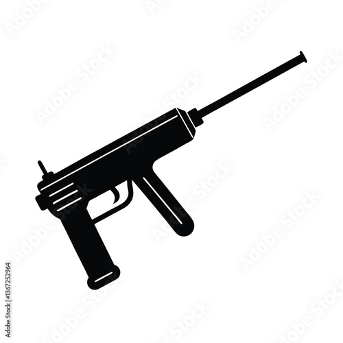 gun isolated on white background