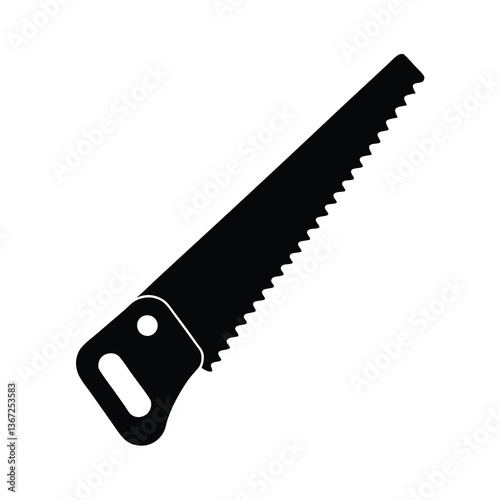 saw isolated on white background