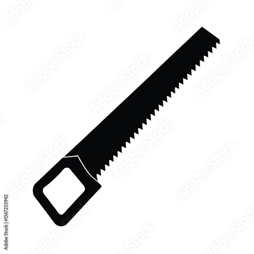 black plastic knife isolated