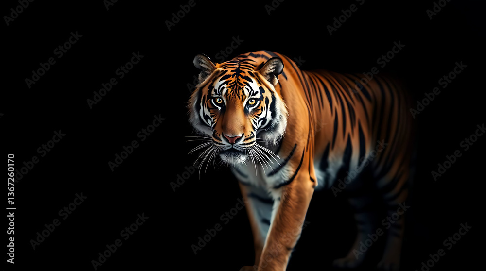 Fototapeta premium majestic tiger wallpaper, created by generative ai