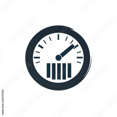 Performance Gauge Icon,  Speedometer, Progress,  Data,  Increasing,  Indicator,  Dashboard,  Business