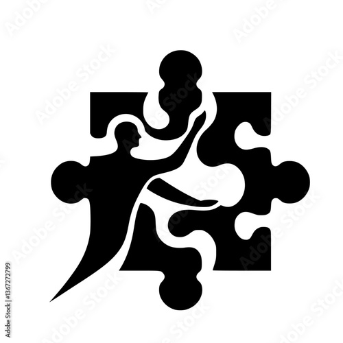 Reaching for Solution: A Silhouette Joining the Puzzle Pieces