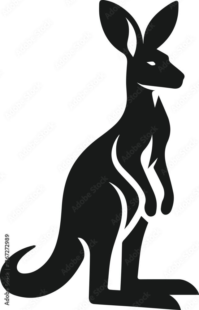 kangaroo vector animal silhouette kangaroo vector animal silhouette