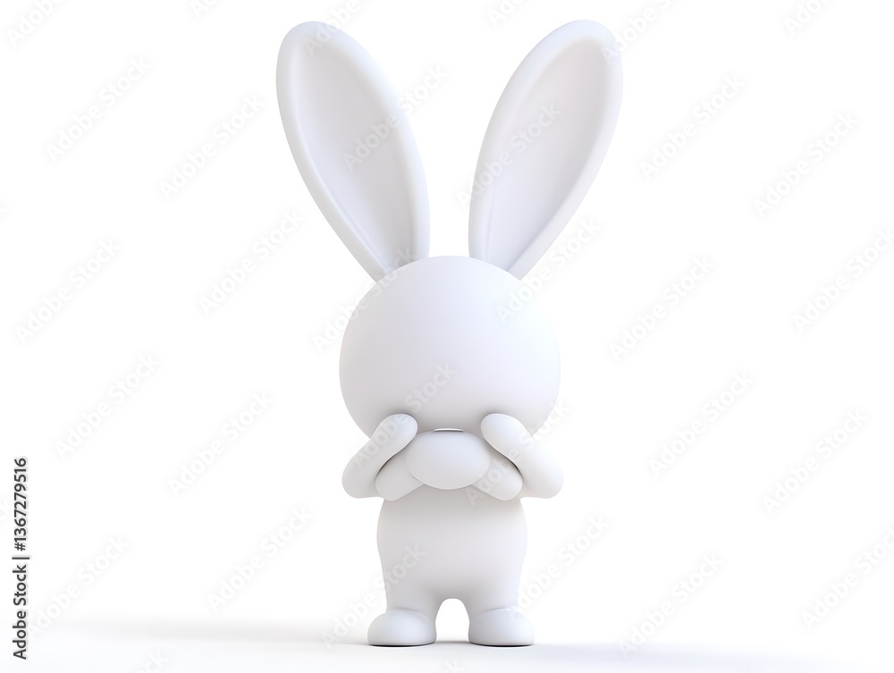 Fototapeta premium 3d person easter bunny