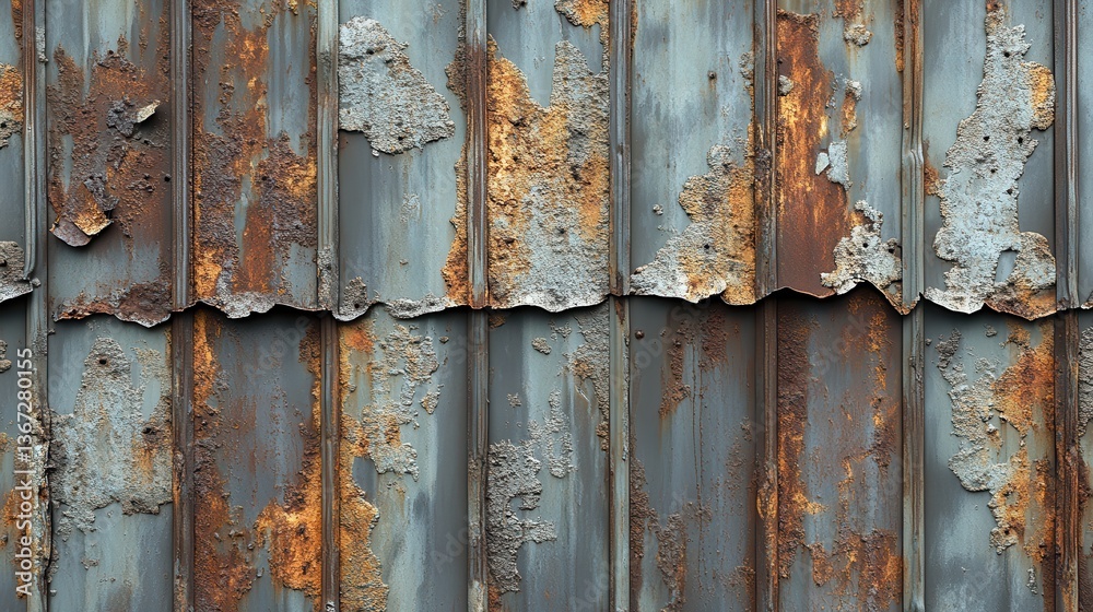 dented metal galvanized rib corrugated steel sheet roofing plate cladding wall texture background ai generative dented metal galvanized rib corrugated steel sheet roofing plate cladding wall texture background ai generative
