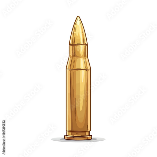 bullet isolated on white