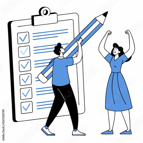 Triumph Over Task Completion: A Pictorial Representation of Productivity and Success
