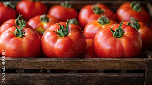 fresh c anakkale tomatoes with a vibrant red color,juicy texture perfect for salads sauces or slicing known for their sweet,tangy flavor photo