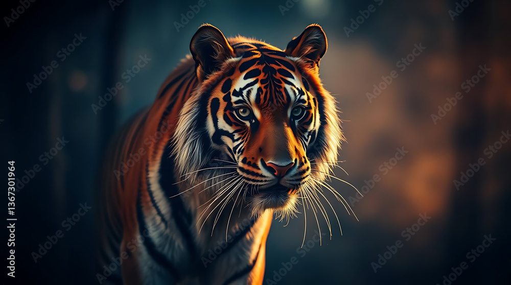 Obraz premium majestic tiger wallpaper, created by generative ai
