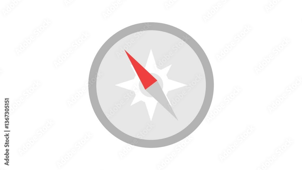 Compass icon animation. cartoon compass. compass icon concept loop animation.
Compass icon animation. cartoon compass. compass icon concept loop animation.