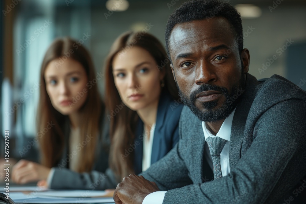 Multiethnic business people working together in the office Multiethnic business people working together in the office