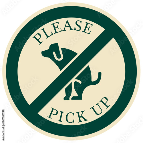 NO dog allowed sign please pick up after your dog