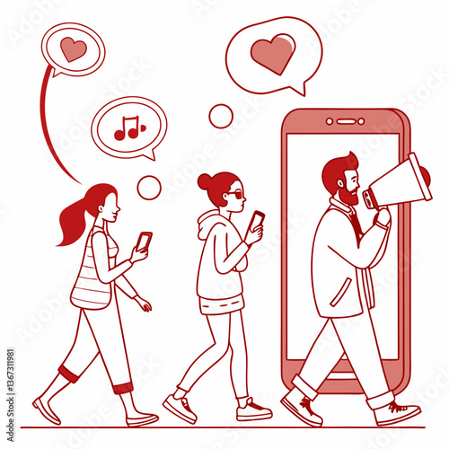 Social Media Influence: Individuals Engaging with Online Content and Communication