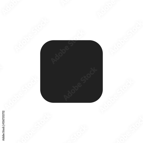 Black Square Button
