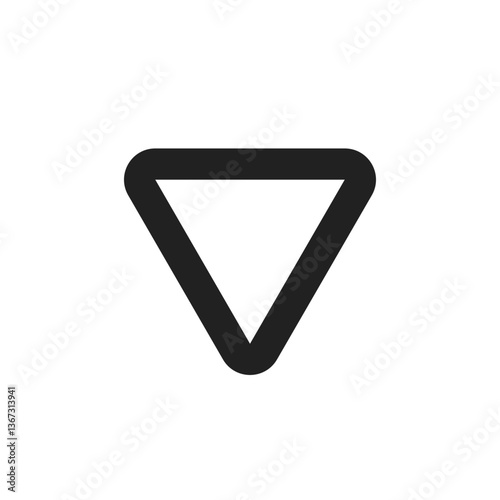 Free Download Down Triangle Icon
 - GFXLoad