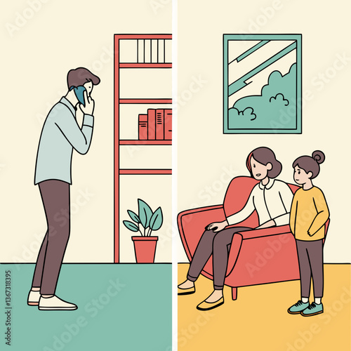 Depiction of interpersonal communication and the emotional distance during remote times
