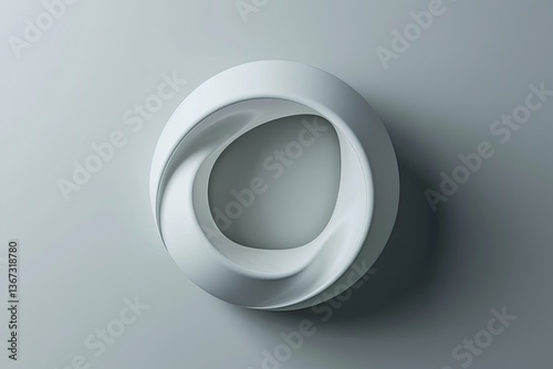 Clear Pixel Picture of 3D Modern Clean Logo Mockup
