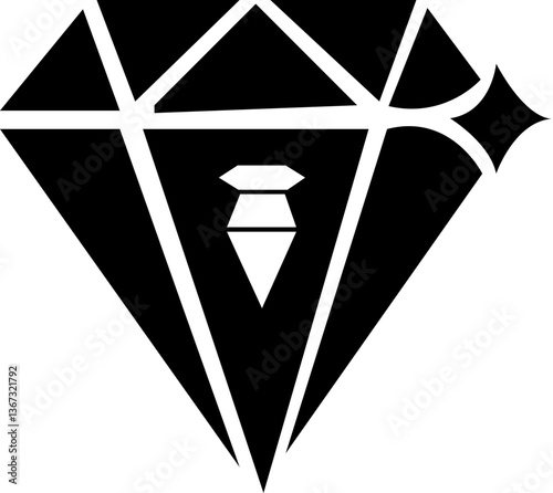 Diamond icon set. Big collection quality . Linear style and silhouette. Royal icons collection symbolizing premium products or services with transparent background