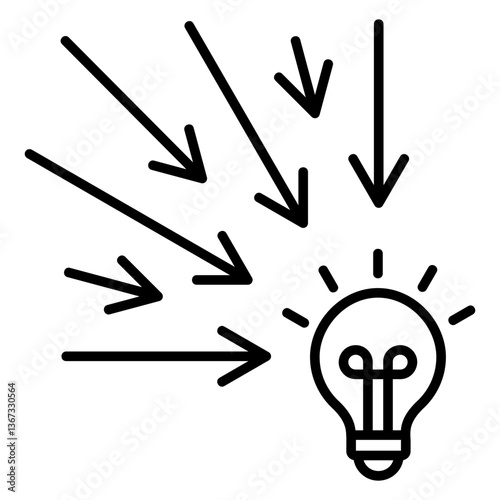 Simplification Outline Icon