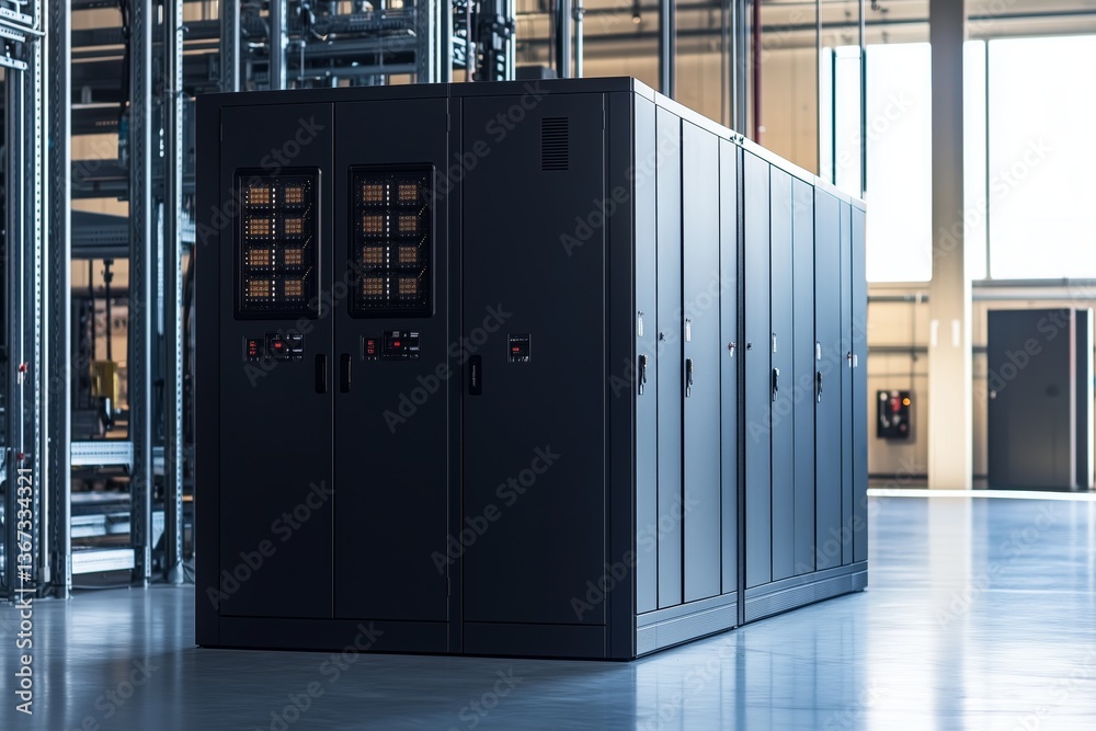 Electrician Assembling an Industrial Control Cabinet Electrician Assembling an Industrial Control Cabinet