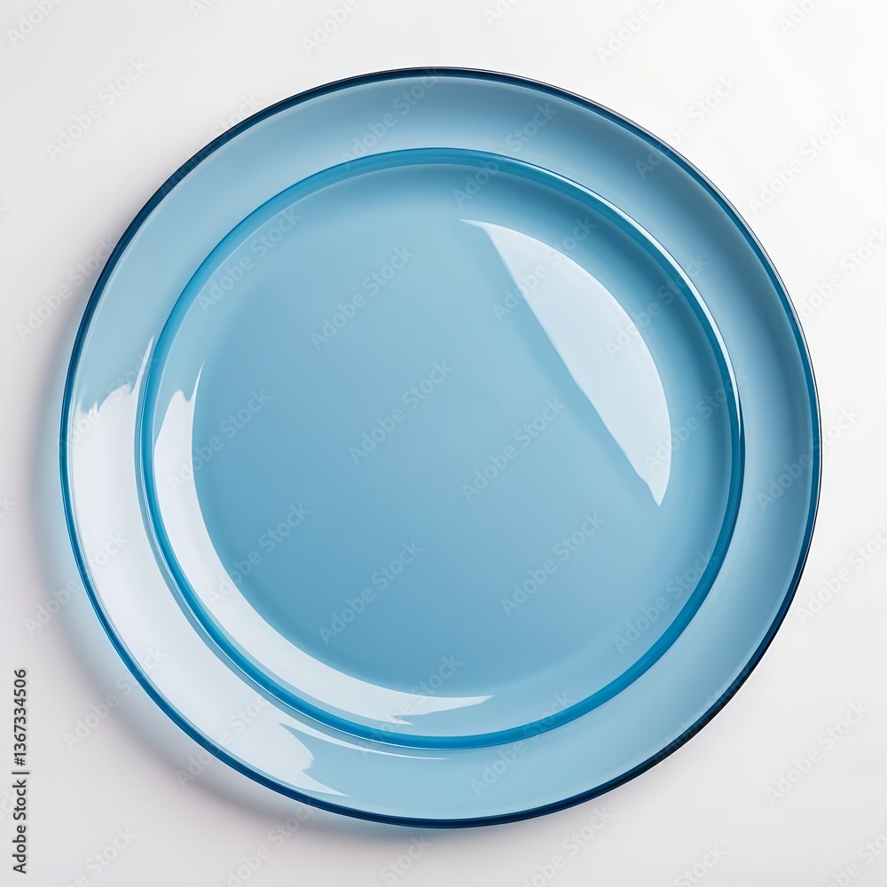 Blue Glass Plate, Top View Blue Glass Plate, Top View