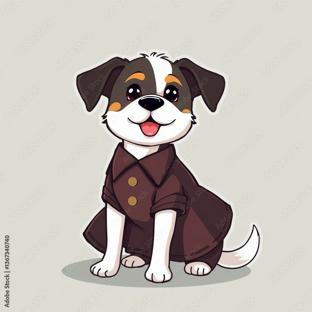 Fototapeta premium dog with a dress