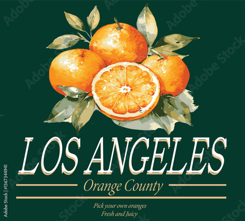 Oranges Trending Lemon citrus orange clementine italia italy LA Fashion juicy fruit vintage retro Amalfi Tee t-shirt logo slogan graphic artwork typography tote badge emblem crest Malibu fashion euro