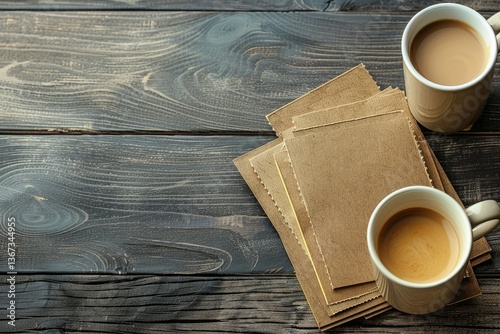 Flawless Picture of Bookmarks and Coffee Cup Arrangement
