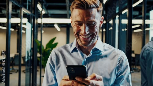 The Businessman with Smartphone