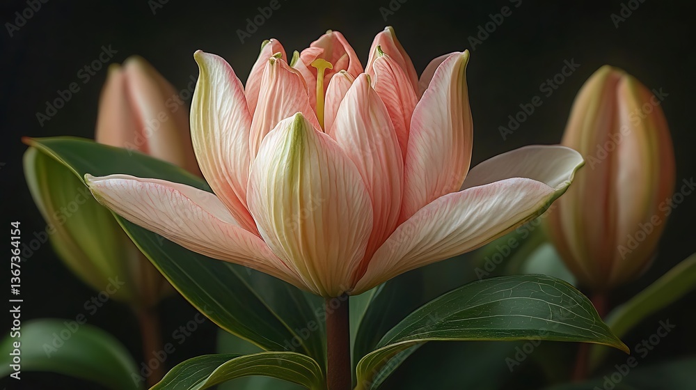 Fototapeta premium pink water lily