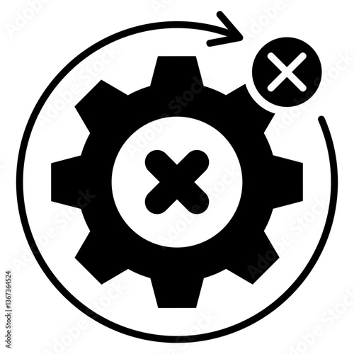 Bottleneck Glyph Icon