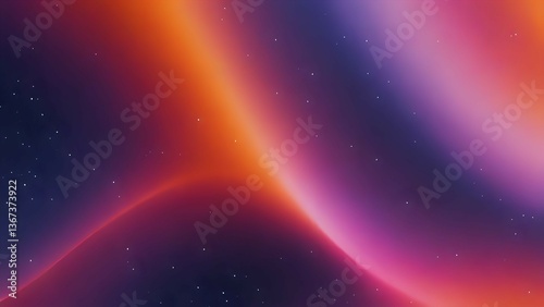 Soft gradient blend of warm orange, magenta, and deep indigo, evoking a surreal cosmic sunset with a dreamy and futuristic vibe.