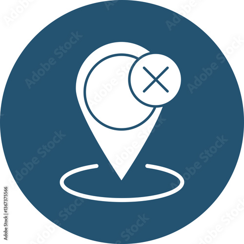 Delete location SVG Vector Icon
 